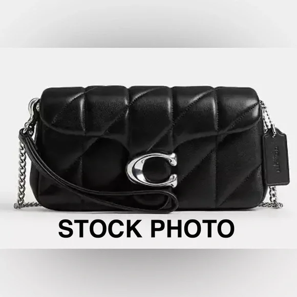 COACH Tabby 19 Quilted Nappa Leather Chain Crossbody/Wristlet w/Dust Bag - Picture 9 of 11